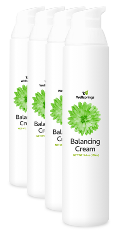 Wellsprings Balancing Cream (100ml pump bottle) - 4 Pack